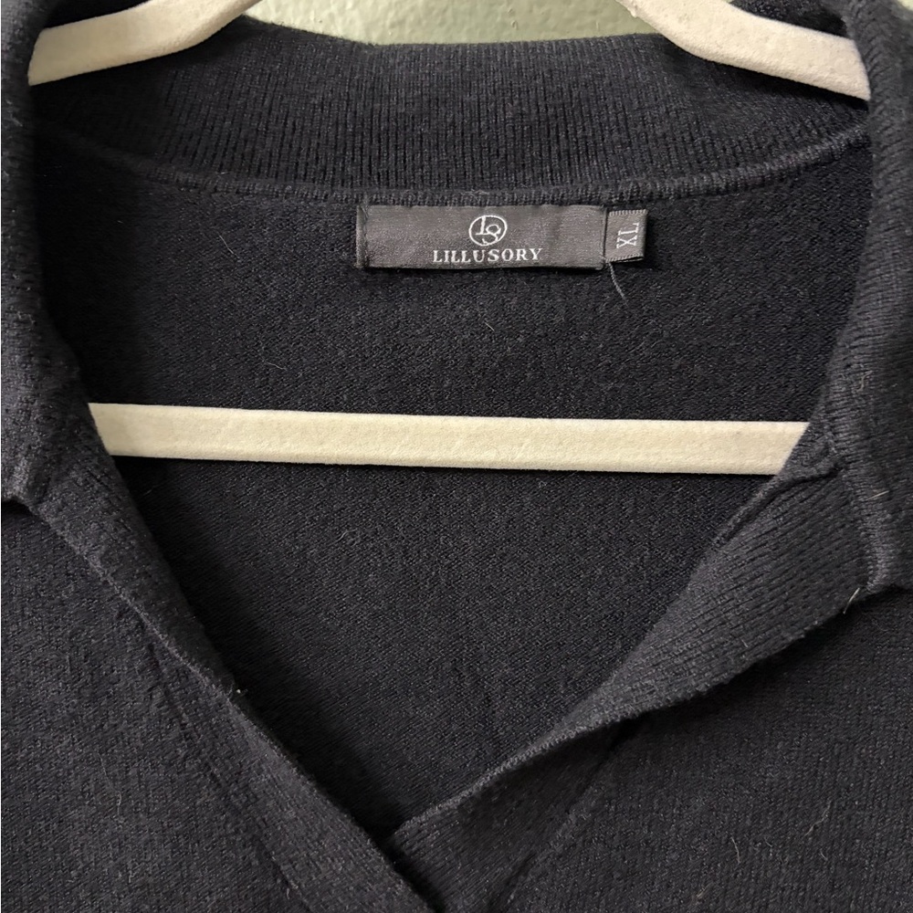 Lillusory Black Collared Sweater - image 2